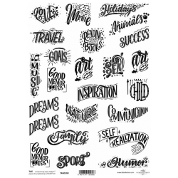 Tagi do scrapbooking A4 ITD TAG0160